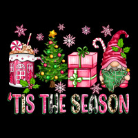 Pink Christmas 'tis The Season Gnome Ladies Tee | Teevron