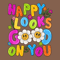 Happy Looks Good On You Zipper Hoodie | Teevron