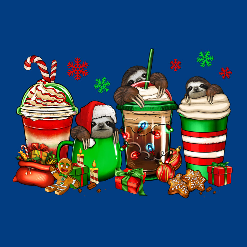 Christmas Sloth Coffee Cups Premium Sweatshirt by Jasminsmagicworld | Teevron