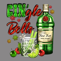 Gin`gle Bells With Bottle And Cocktail Vintage Tee | Teevron