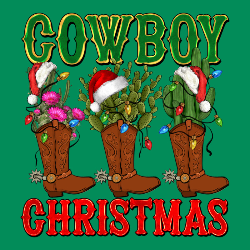 Cowboy Christmas Boots Cactus Urban Hoodie by CowGirlArtShop | Teevron