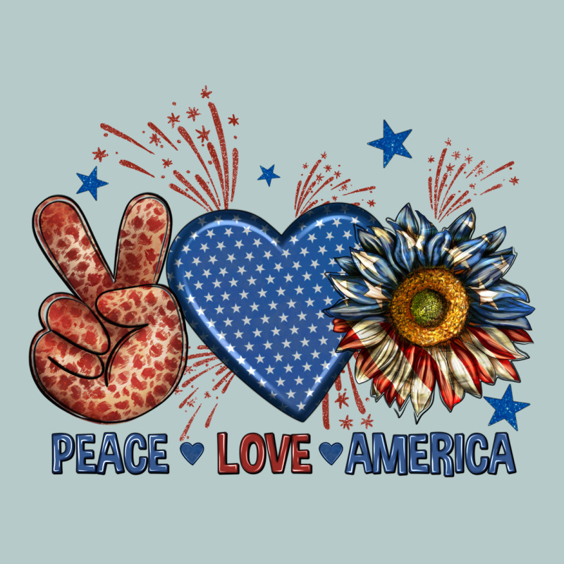 Peace Love America Billie Wilder Heavy Core Tee by texasbilliewilder | Teevron