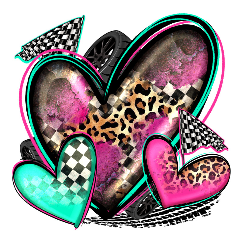 Race Hearts Premium Tee by Zillion Design Studio | Teevron