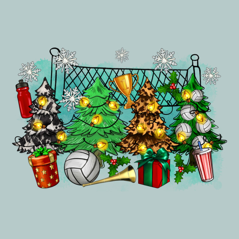 Christmas Trees With Volleyball Heavy Core Tee by Zillion Design Studio | Teevron