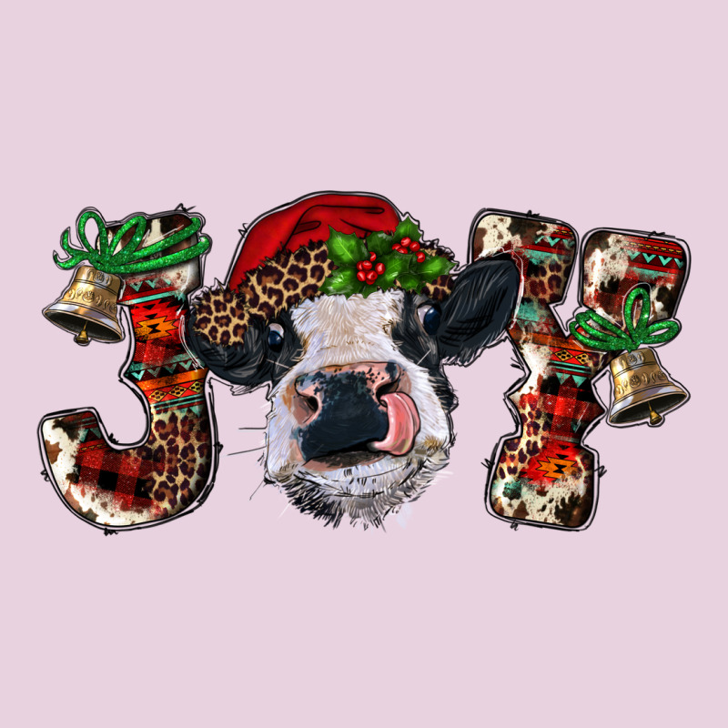 Christmas Joy Heifer Cow Ladies Tee by RanaPortraitStore | Teevron