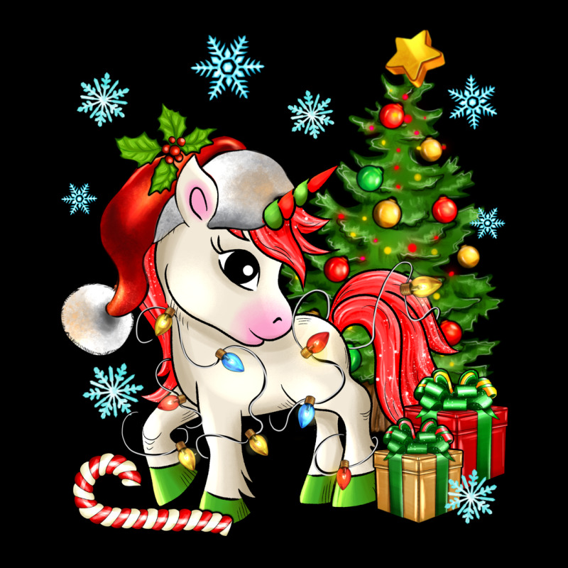Christmas Unicorn Ladies Tee by Zillion Design Studio | Teevron