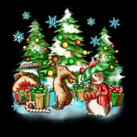 Christmas Rabbits Ladies Tee | Teevron