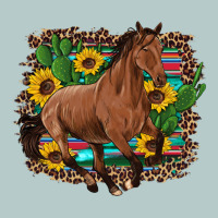 Western Horse Cactus Sunflowers Serape Leopard  Turquoise Wooden Heavy Core Tee | Teevron