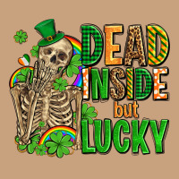 Dead Inside But Lucky  With Skeleton Vintage Tee | Teevron