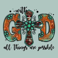 With God All Things Are Possible Gemstone Cross Premium Sweatshirt | Teevron