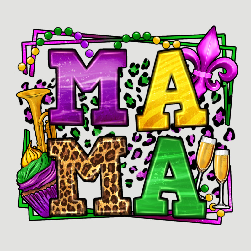 Mardi Gras Leopard Frame Mama Mother's Day Classic Tee by LillyAllenDesigns | Teevron