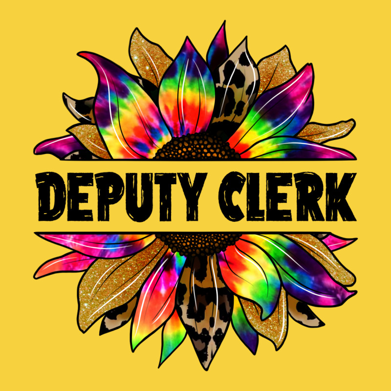 Deputy Clerk Tie Dye Sunflower Premium Sweatshirt by Jasminsmagicworld | Teevron