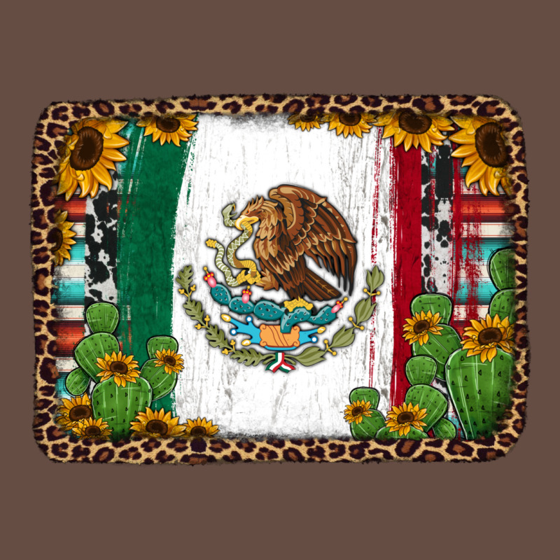 Mexican Flag Background With Cactus And Sunflower Long Sleeve Tee by Jasminsmagicworld | Teevron