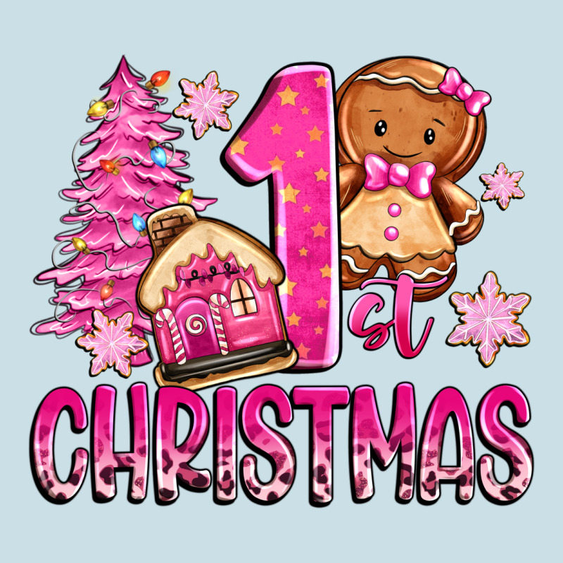 1st Christmas Gingerbread Girl Ladies Tee by Zillion Design Studio | Teevron