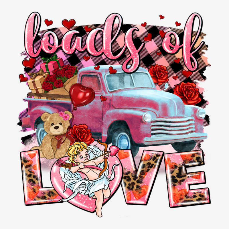 Loads Of Love Valentine's Day Truck Urban Hoodie by HowdyJamesFarm | Teevron