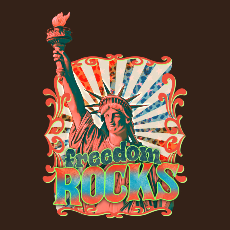 Retro Freedom Rocks Billie Wilder Heavy Core Tee by texasbilliewilder | Teevron