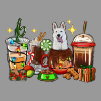 Christmas Coffee Cups With White Shepherd Vintage Hoodie | Teevron