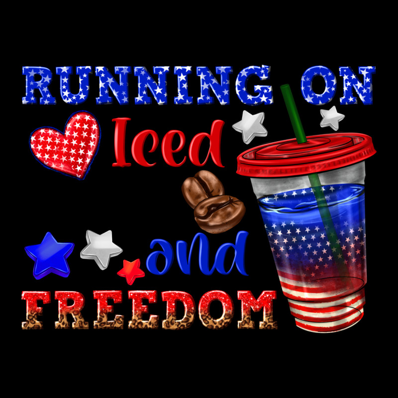 Running On Iced Coffe And Freedom Heavy Core Tee by texasbilliewilder | Teevron