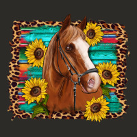Horse Sunflowers Turquoise Wooden Serape Leopard Heavy Core Tee | Teevron