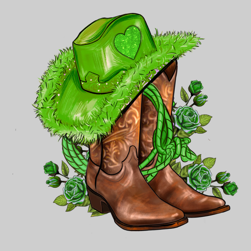 Green  Cowgirl And Roses Premium Tee by AdoDesignShop | Teevron