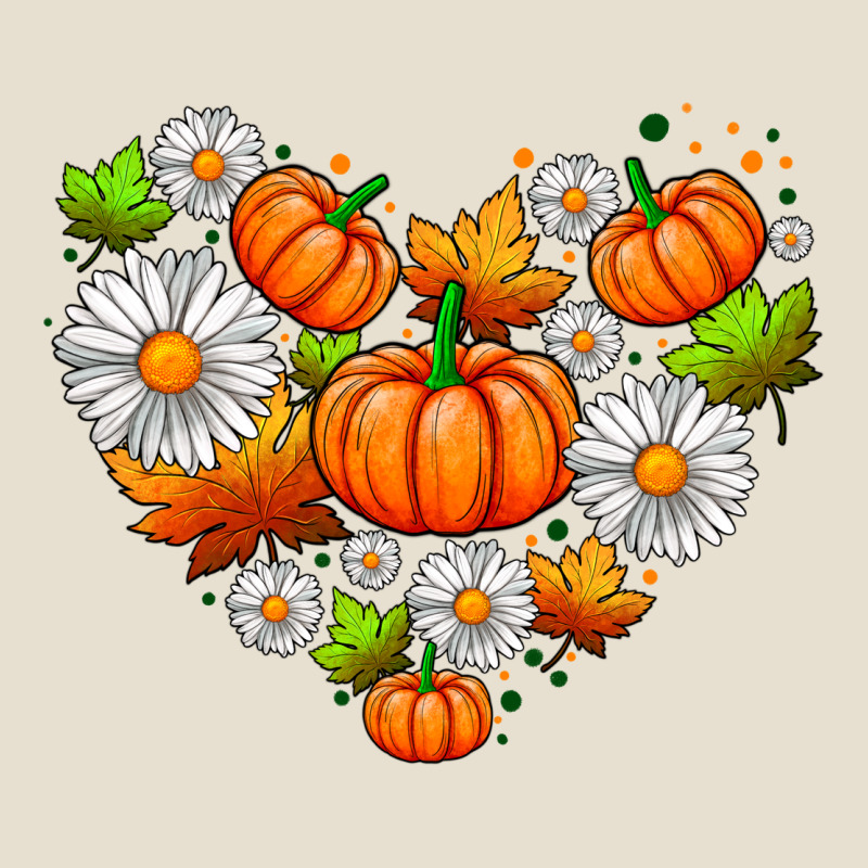 Pumpkin And Daisies Urban Heavy Tee by AdoDesignShop | Teevron