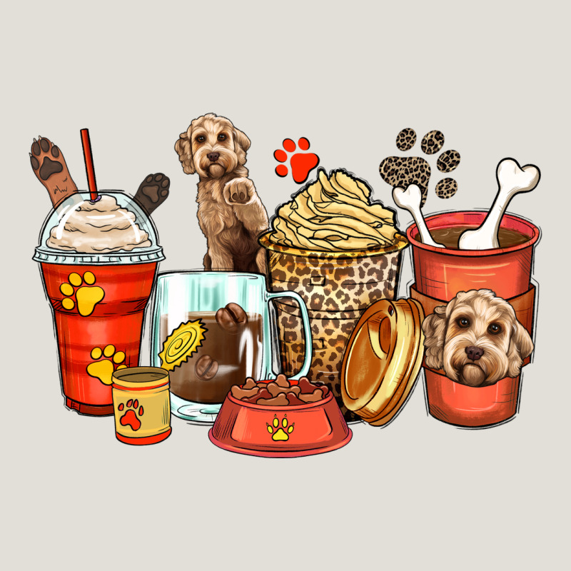 Labradoodle Coffee Cups Heavy Core Tee by Zillion Design Studio | Teevron