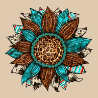 Gemstone Cowhide Leopard Turquoise Sunflower Heavyweight Sweatshirt | Teevron