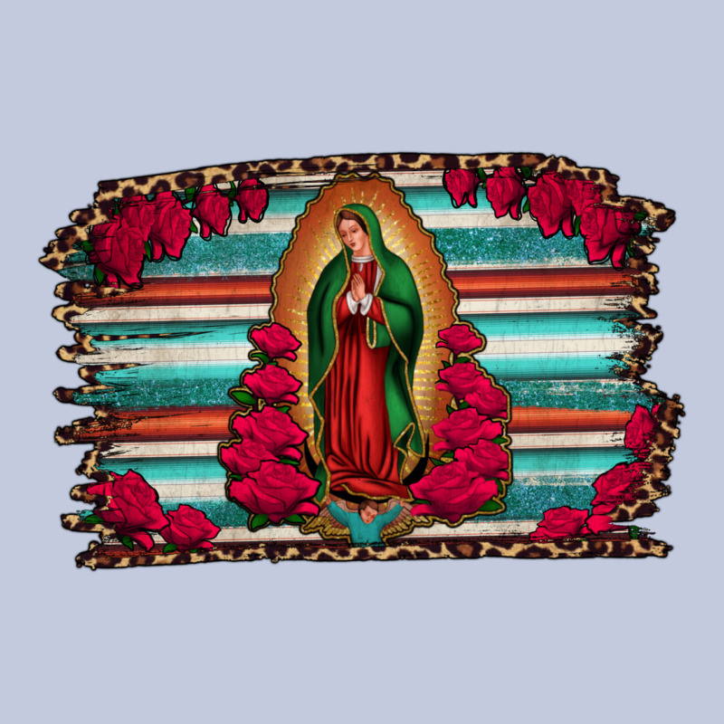 Lady Of Guadalupe Serape And Roses Long Sleeve Tee by Jasminsmagicworld | Teevron