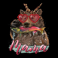 Mother's Day Mama Bear Wıth Bandana And Glasses Heavy Core Tee | Teevron