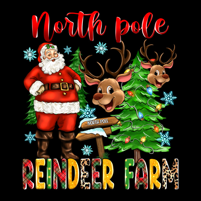 North Pole Reindeer Farm Ladies Tee by Zillion Design Studio | Teevron