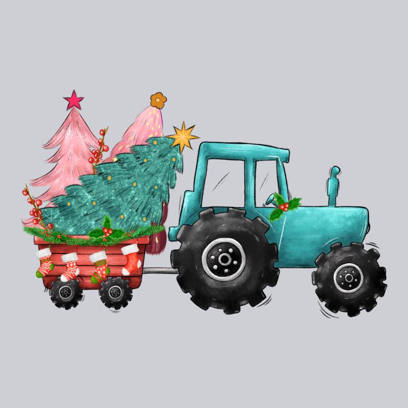 Christmas Tree Tractor Urban Hoodie by CowGirlArtShop | Teevron