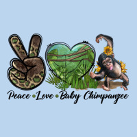 Leopard Peace Love Baby Chimpanzee Classic Tee | Teevron