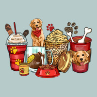 Golden Retriever Coffee Cups Heavy Core Tee | Teevron