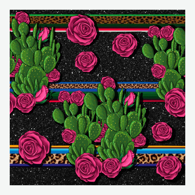 Mexican Rose And Cactus Seamless Pattern Urban Heavy Tee by BundleAndBundleShop | Teevron