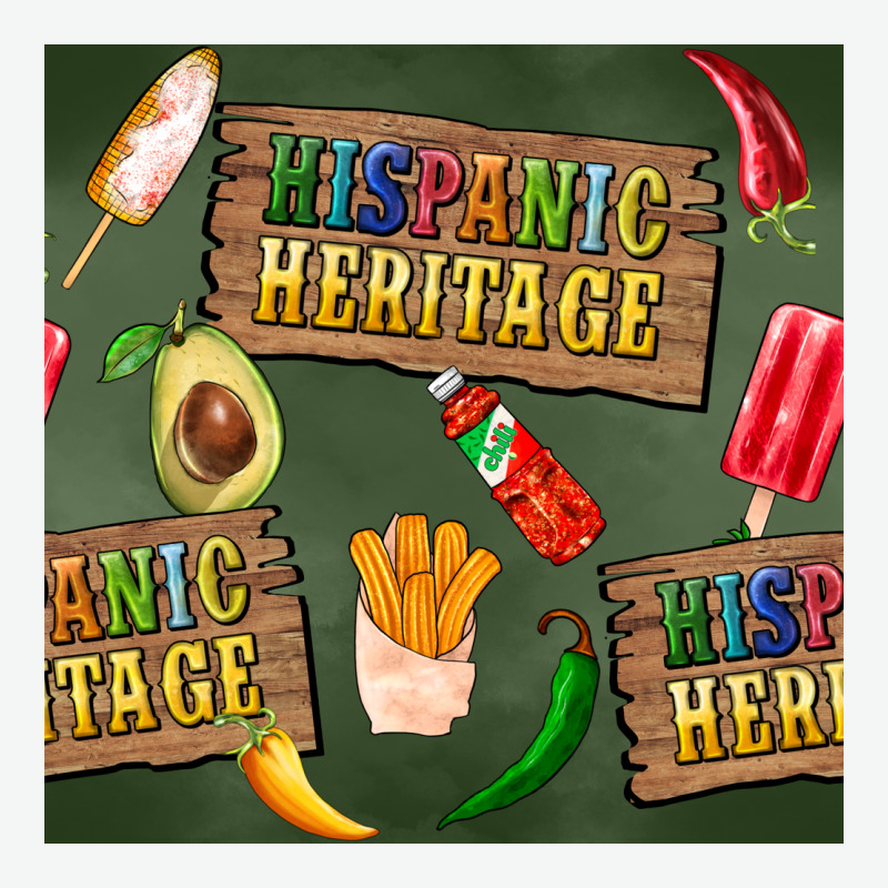 Hispanic Heritage Seamless Pattern Urban Heavy Tee by BundleAndBundleShop | Teevron