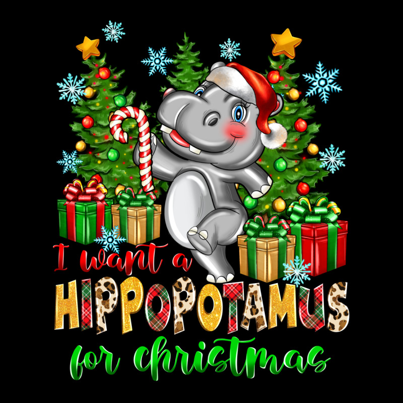I Want A Hippopotamus For Christmas Ladies Tee by Zillion Design Studio | Teevron