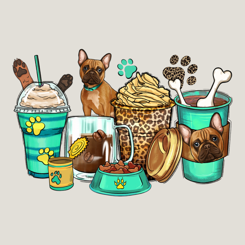 French Bulldog Coffee Cups Heavy Core Tee by Zillion Design Studio | Teevron