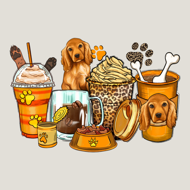 Cocker Spaniel Coffee Cups Heavy Core Tee by Zillion Design Studio | Teevron