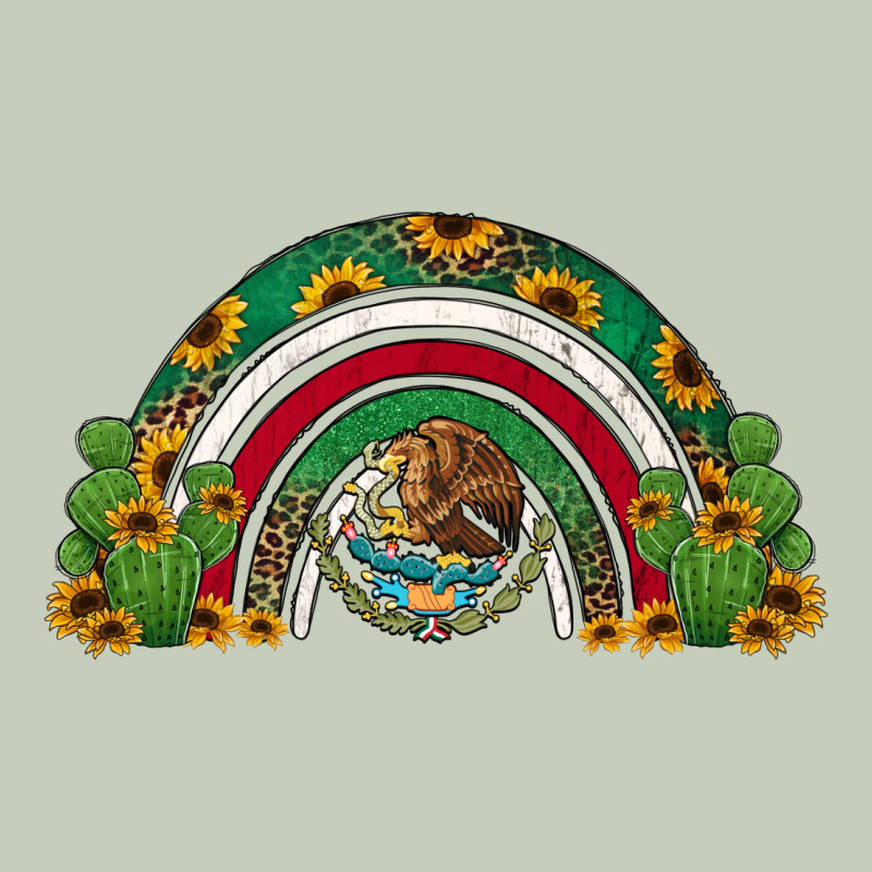 Mexican Flag Cactus And Sunflowers Rainbow Long Sleeve Tee by Jasminsmagicworld | Teevron