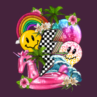 Summer Smile Face And Beach Vibes With Rainbow Tbw Premium Tee | Teevron