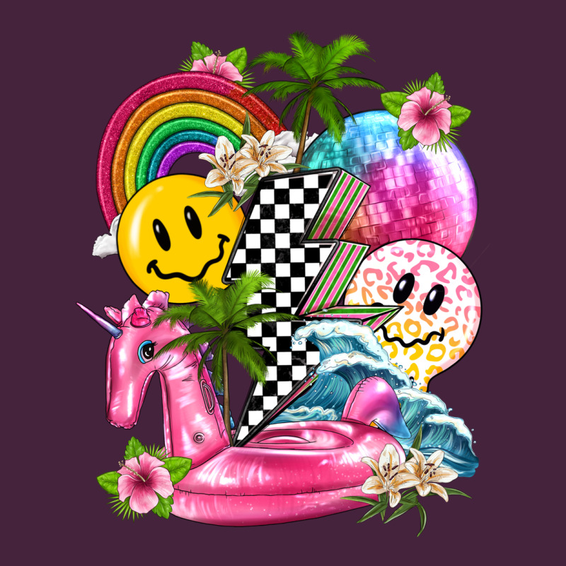 Summer Smile Face And Beach Vibes With Rainbow Tbw Premium Tee by texasbilliewilder | Teevron