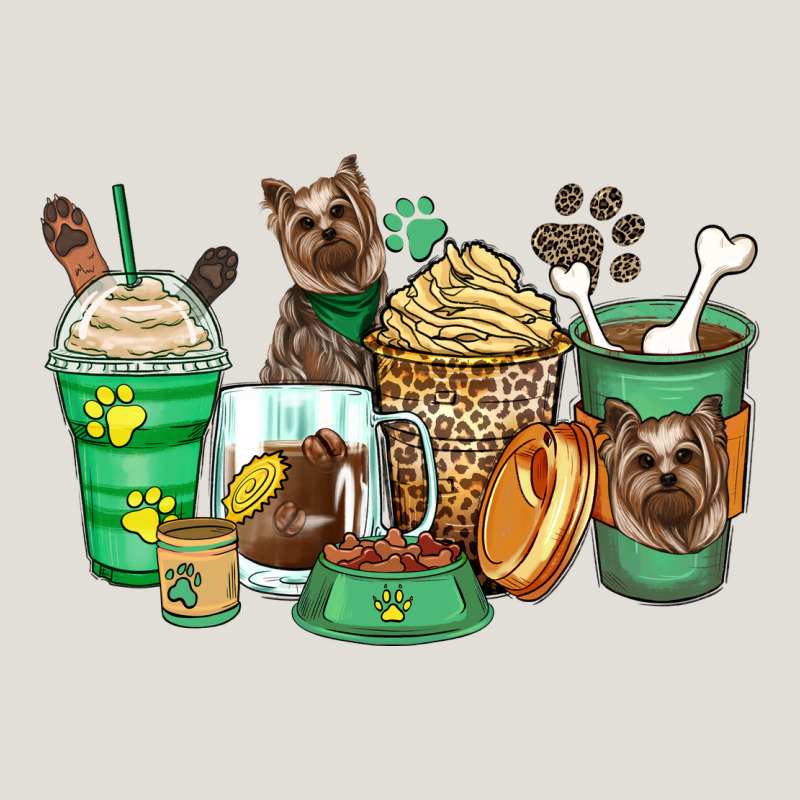 Yorkshire Terrier Coffee Cups Heavy Core Tee by Zillion Design Studio | Teevron