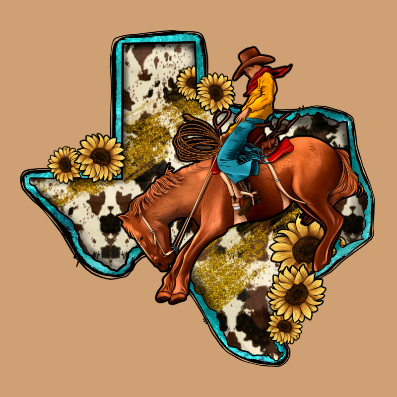 Rodeo Sunflower Texas Map Vintage Tee by JahusDesignShop | Teevron