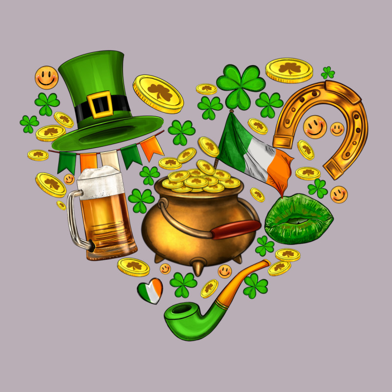 St Patricks Heart Vintage Tee by AdoDesignShop | Teevron