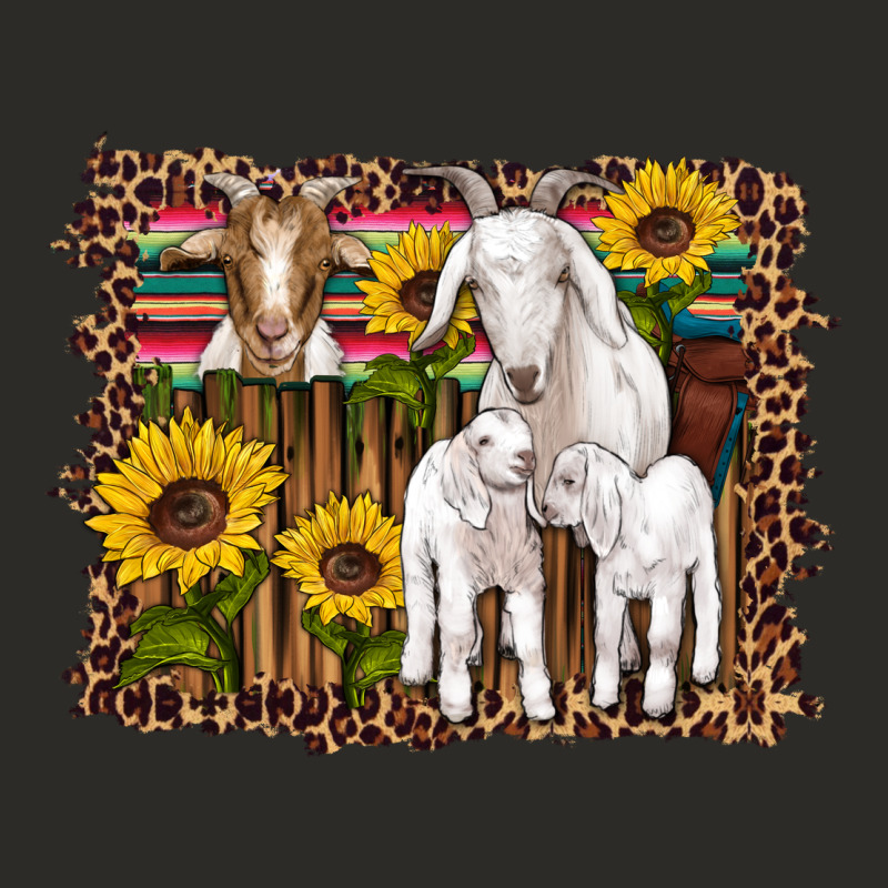 Gats Baby Gots Sunflowers Wooden Serape Leopard Heavy Core Tee by Artiststas | Teevron