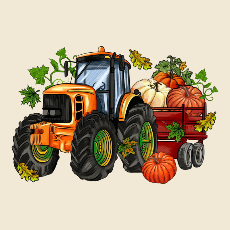 Fall Tractor With Pumpkin Premium Tee by AdoDesignShop | Teevron
