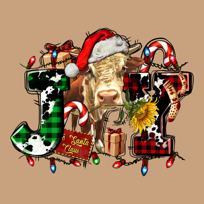 Joy And Cow Christmas Candies And Letters Vintage Tee by AdoDesignShop | Teevron