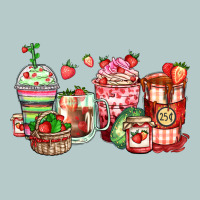 Strawberry Farm Fresh Coffee Cups Heavy Core Tee | Teevron