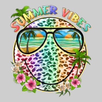 Summer Vibes With Smile Face And Leopard Premium Tee | Teevron