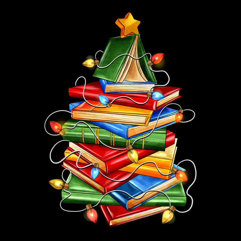 Book Christmas Tree Ladies Tee by Zillion Design Studio | Teevron